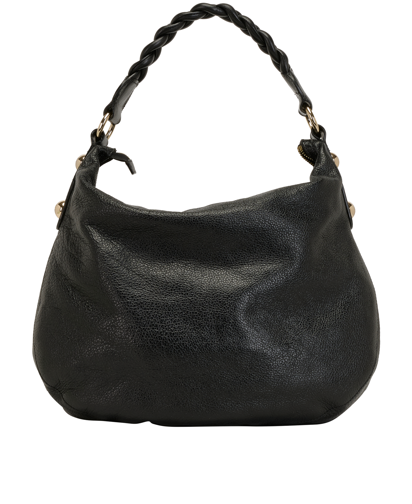 Daria Hobo, &pound;320, Handbags, Black, Leather, Back view